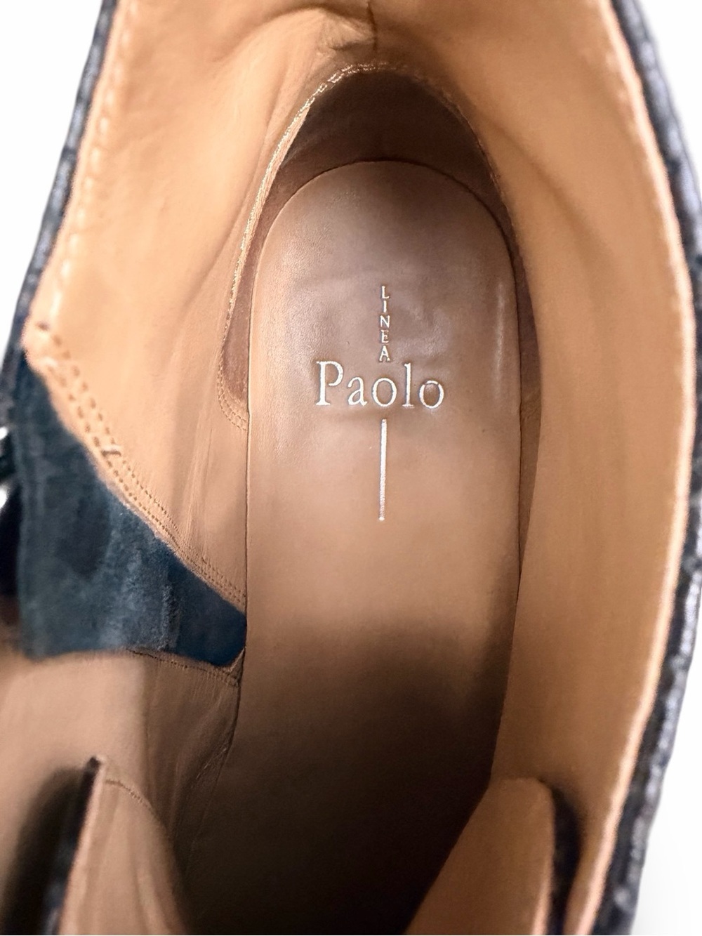 Linea Paolo Anna Black Wedge Sneaker Bootie Size 8 - Picture 7 of 11